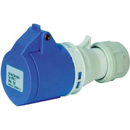 Presa Mobile Industriale IP44 220 V 16A 2P con T 200 Made in Italy 250V - 2
