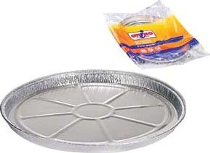 Vaschetta Tonda per Pizza Crostata Grande in Alluminio per Pizza 36 Pezzi - 2