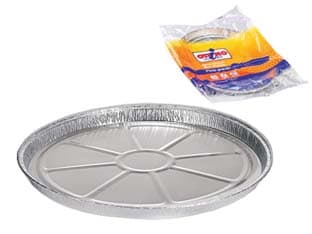 Vaschetta Tonda per Pizza Crostata Grande in Alluminio per Pizza 36 Pezzi - 2