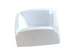 Posacenere Quadro Bianco 11,5 CMX11,5X4,5 Xtra 10 Pezzi - 2