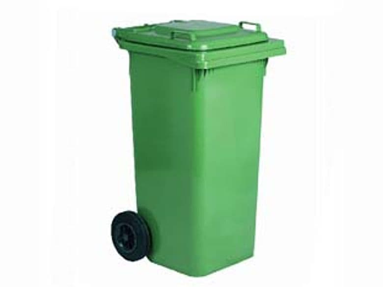 Bidone Quadro Nettezza Urbana con Ruote 240 l 73 CMX58,5X109,2H. Verde Xtra - 2