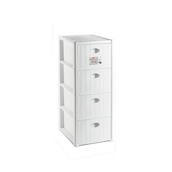 Cassettiera Elegance in Polipropilene 40 CMX40X80H. Bianco Stefanplast - 2