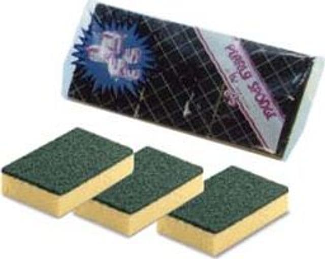 Spugna Abrasiva con Fibra Verde 24 Pezzi - 2