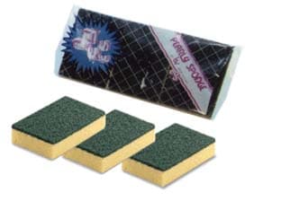 Spugna Abrasiva con Fibra Verde 24 Pezzi - 2
