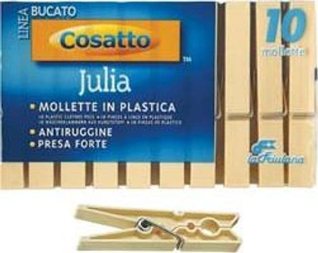 Mollette Julia Avorio Polipropilene e Molla Acciaio Zincato PZ.10 10 - 2