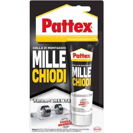 Colla di Montaggio Millechiodi Trasparente 310 Gr Pattex in Cartuccia - 2