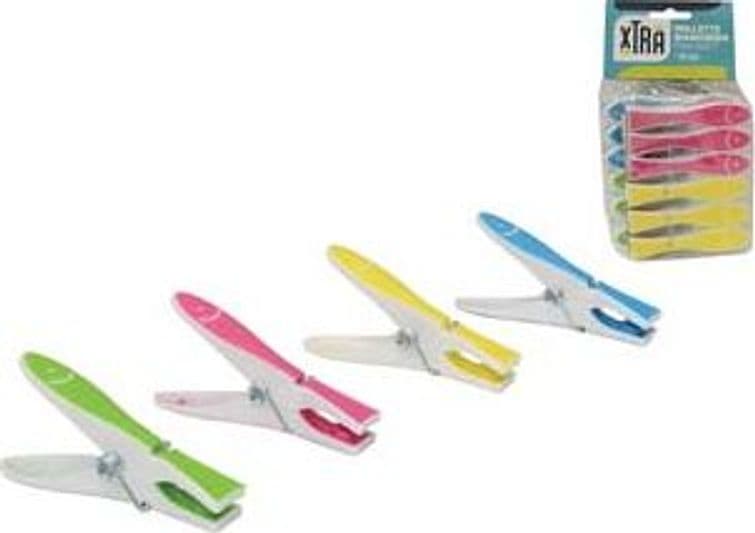 Mollette Biancheria Fish Soft in Gomma Termoplastica 12 Blister – Xtra