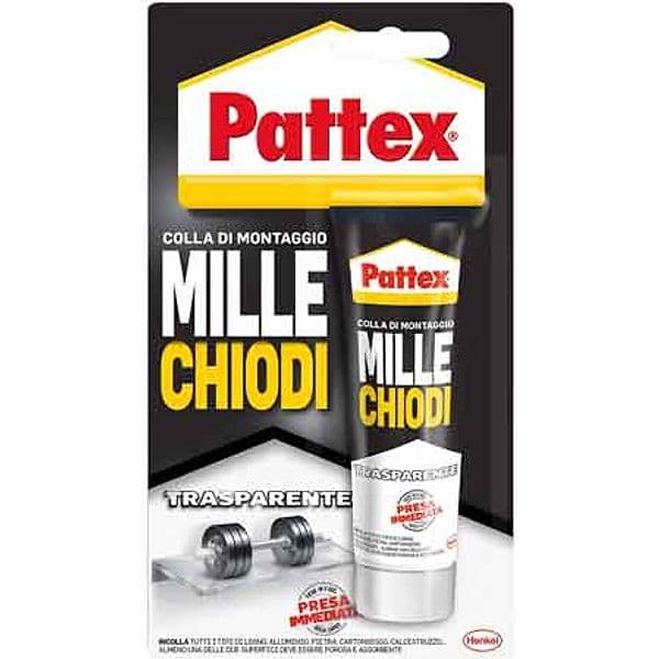 Colla di Montaggio Millechiodi Trasparente 40 Gr Pattex - 2