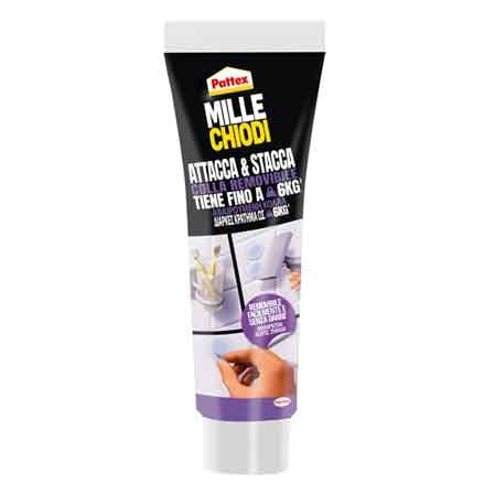 Adesivo di Montaggio Millechiodi Attacca & Stacca Pattex Colore Trasparente - 2