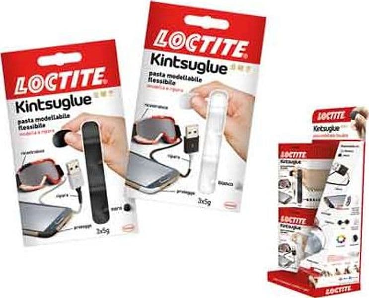 Pasta Modellabile Kintsuglue Expo Loctite 6 Pz 3 x 5 Gr Bianco con 6 Pz - 2