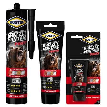 Colla di Montaggio Grizzly Montage Bostik 250 Gr Tubetto - 2