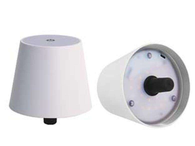 Lampada da Tavolo a LED Ricaricabile a Tappo Syntesy Bianca 105 MMX90H