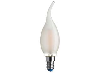 Lampada Filo LED Fiamma Stick Satinata E14 4,5 W 2700 °k Calda 5 Blister - 2