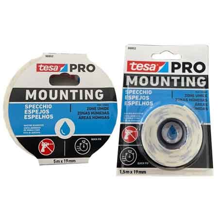Nastro Biadesivo Mounting Specchi Tesa Mm 19 x 5 m Col Bianco - 2