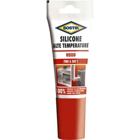 Silicone Alte Temperature 60 ml Bostik Rosso - 2
