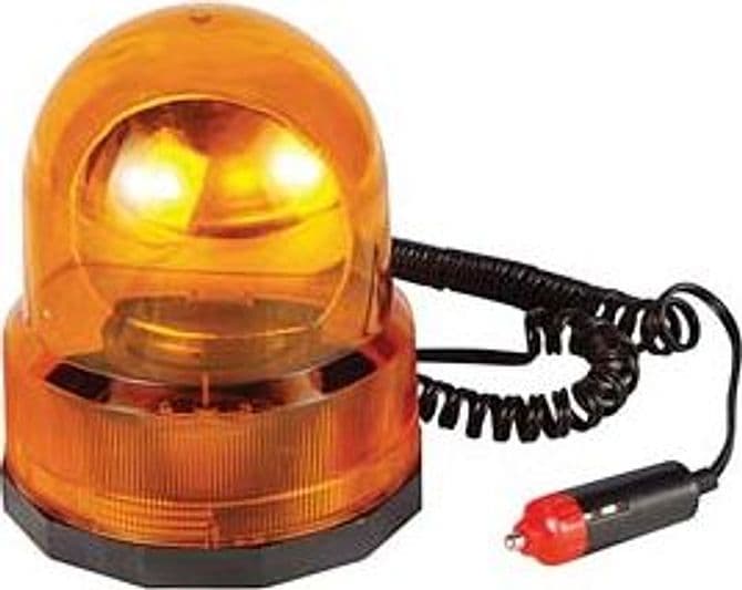 Lampeggiante Rotante Magnetico Arancio Excel - 2