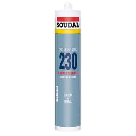 Silicone Neutro per Specchi Soudal 310 ml Trasparente - 2