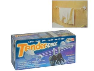 Stendibiancheria Tenderspeed da Bagno con Braccetti a Ventosa Gimi - 2