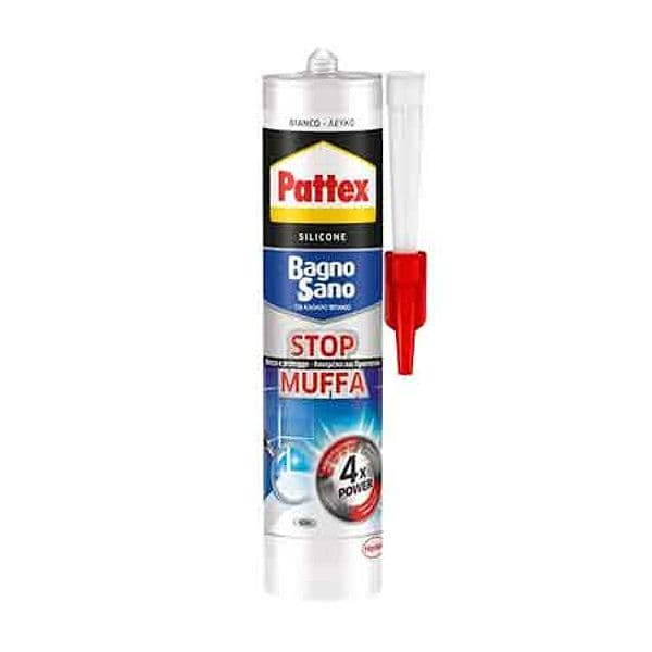 Silicone Bagno Sano Stop Muffa Pattex 300 ml Colore Bianco - 2