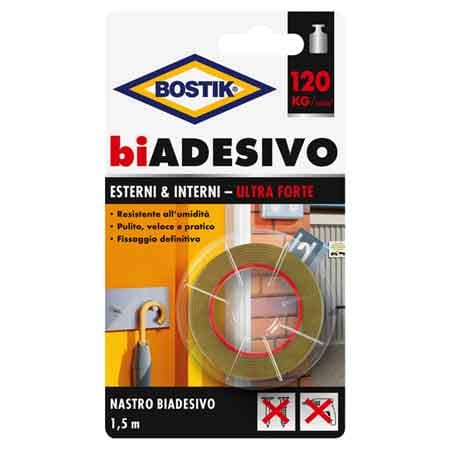 Nastro Biadesivo Interni & Esterni Bostik Mm 19 x 1,5 m - 2