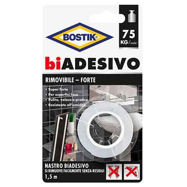 Nastro Biadesivo Rimovibile Forte Bostik Mm 19 x 1,5 m - 2