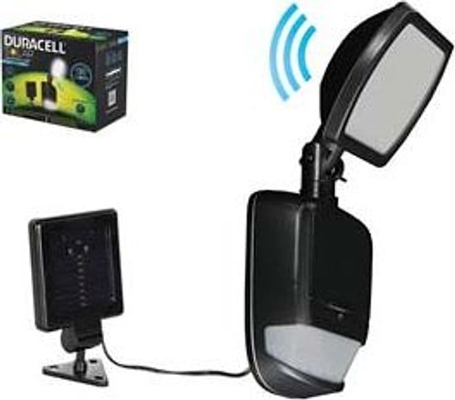 Faretto Regolabile Solare LED con Sensore 386 MMX128X50 120 Lumen Duracell