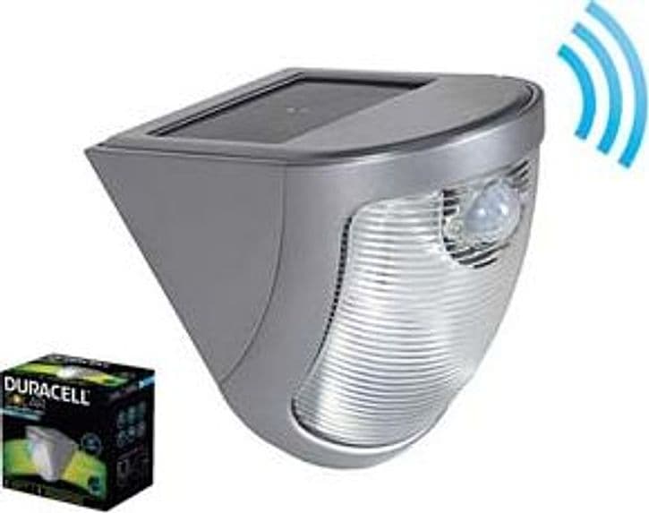 Proiettore Solare LED con Sensore 110 MMX156X160H. 90 Lumen Duracell