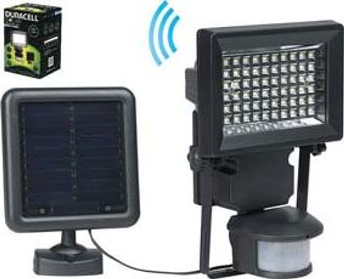 Proiettore Solare LED con Sensore 124 MMX45X170H. 400 Lumen Duracell