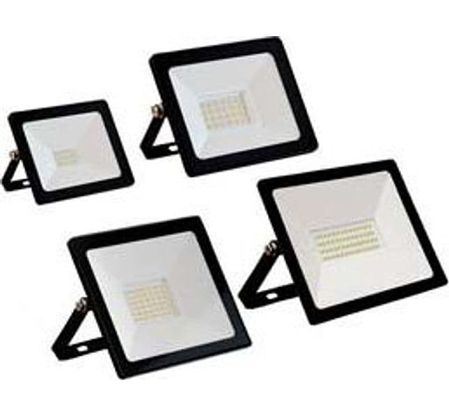 Proiettore LED IP65 Nero 20 W 4000 °k Naturale 1600 Lm 118X35X90H 2 Pezzi - 2