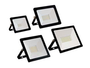 Proiettore LED IP65 Nero 20 W 4000 °k Naturale 1600 Lm 118X35X90H 2 Pezzi - 2