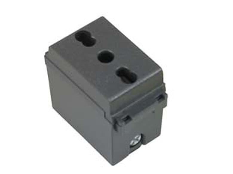 Presa Sicurezza Bivalente Arc 2 Poli+terra 10 16A Alveoli Ø 4 mm 5 6 Pezzi - 2