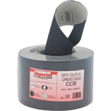 Carta Abrasiva Ccb Grana 360 Rotolo Mm 120 x 100 m Lineari Imperial - 2