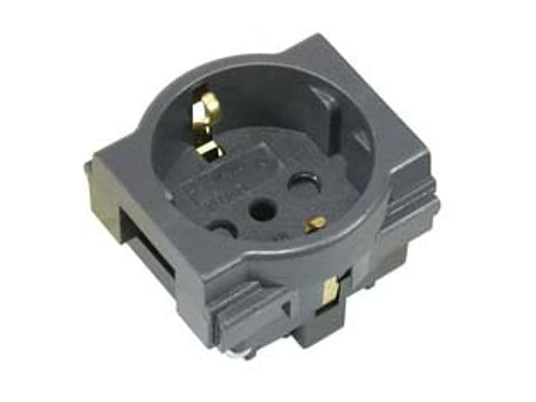 Presa Sicurezza Schuko su Due Moduli Arc 2 Poli+terra 16A Schuko 2 Pezzi – Marlanvil