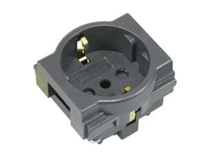 Presa Sicurezza Schuko su Due Moduli Arc 2 Poli+terra 16A Schuko 2 Pezzi - 2