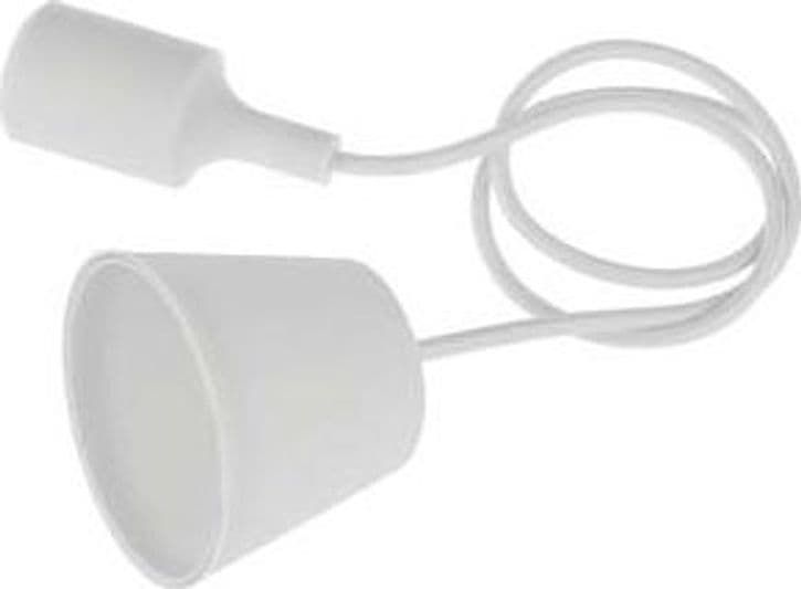 Portalampada con Cavo per Interni Fantasy E27 Bianco Century 2 Pezzi - 2
