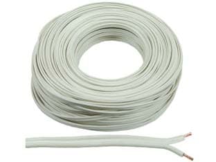 Cavo Elettrico Bipolare Piattina Costa Larga Bianco 2X MMQ.1 Bianco 100 m - 2