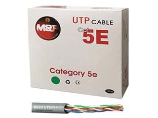 Cavo Trasmissione Dati Rete Lan Utp CAT.5 e Grigio Ø 5,4 mm 100 m - 2