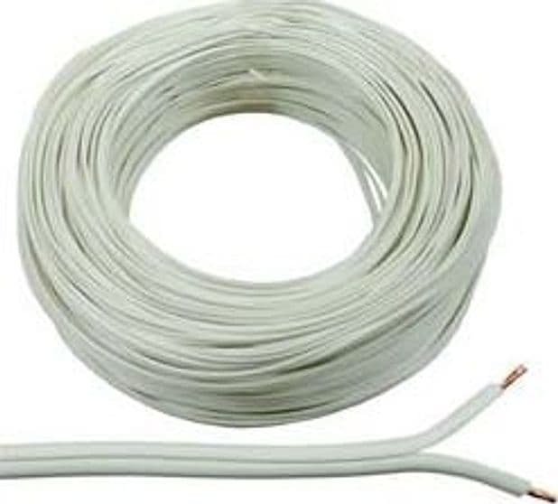 Cavo Elettrico Bipolare Bianco H03VVH2 F 2X MMQ.0,75 Bianco 100 m