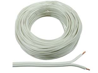 Cavo Elettrico Bipolare Bianco H03VVH2 F 2X MMQ.0,75 Bianco 100 m - 2