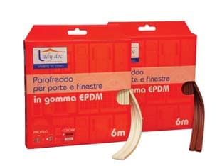 Parafreddo in Gomma Profilo e 9 Mmh. Rotolo da 6 m Marrone Xtra 6 Pezzi - 2