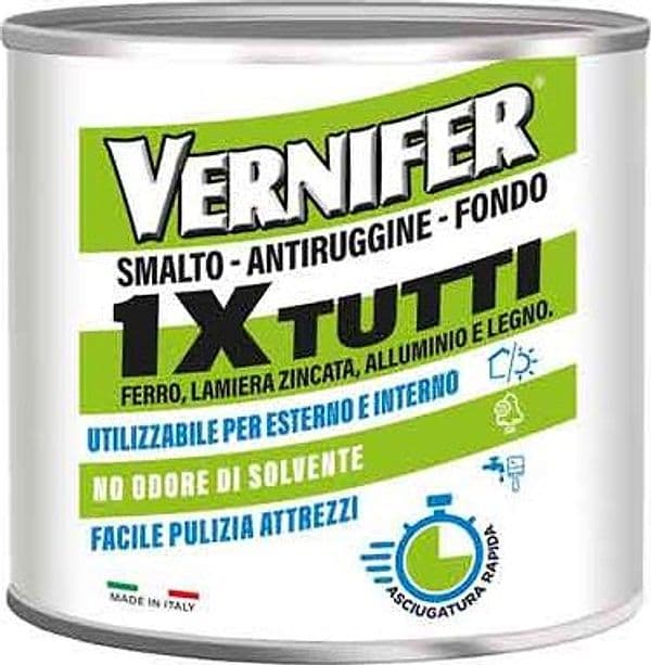 Smalto Antiruggine Fondo 1XTUTTI Vernifer Arexons Grigio Medio Brillante - 2