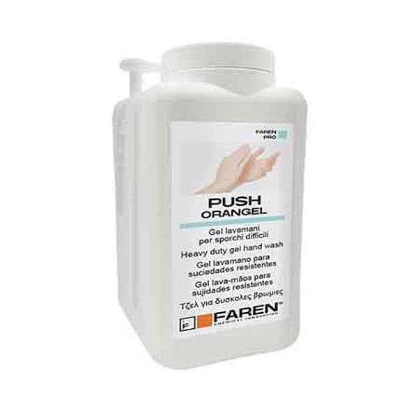 Crema Lavamani Gel Abrasiva Push Orangel 5000 ml Faren con Dosatore