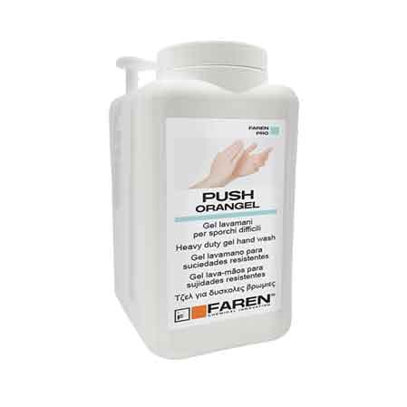 Crema Lavamani Gel Abrasiva Push Orangel 5000 ml Faren con Dosatore - 2