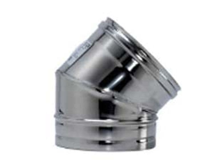 Gomito a 45 ° Acciaio Inox AISI 304 Monoparete Spessore 05 mm Ø 180 mm