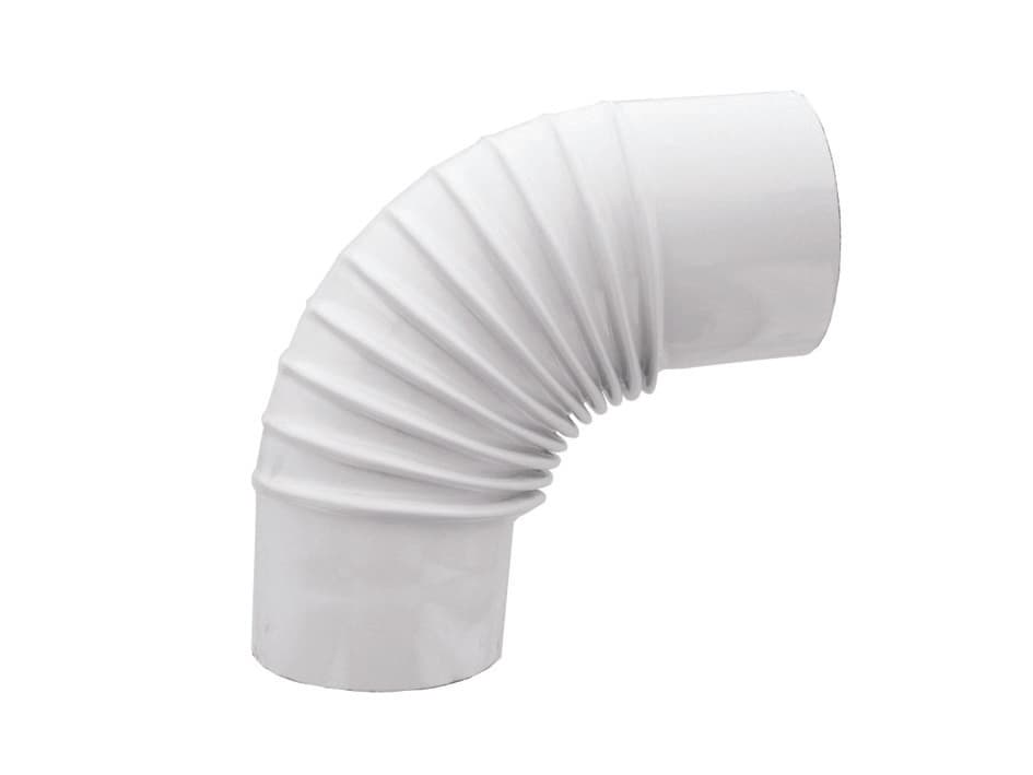 Gomito a 90 ° Porcellanato per Stufe a Legna Bianco Lucido Ee ¸ 12 cm Save - 2