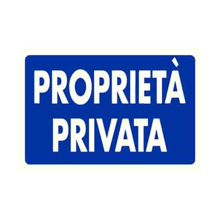 Cartello Proprieta Privata 20 x 30 cm 10 Pezzi - 2