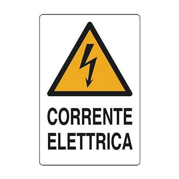 Cartello Corrente Elettrica 20 x 30 cm 10 Pezzi - 2
