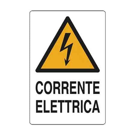Cartello Corrente Elettrica 20 x 30 cm 10 Pezzi - 2