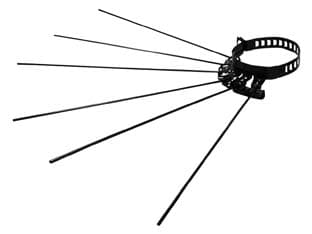 Stendibiancheria a Raggera 6 Raggi per Stufe Smaltato Nero Ø 8 mm 6 Pezzi - 2