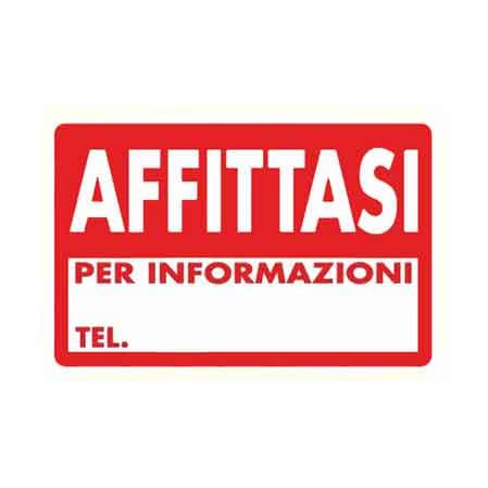 Cartello Affittasi 20 x 30 cm 10 Pezzi - 2